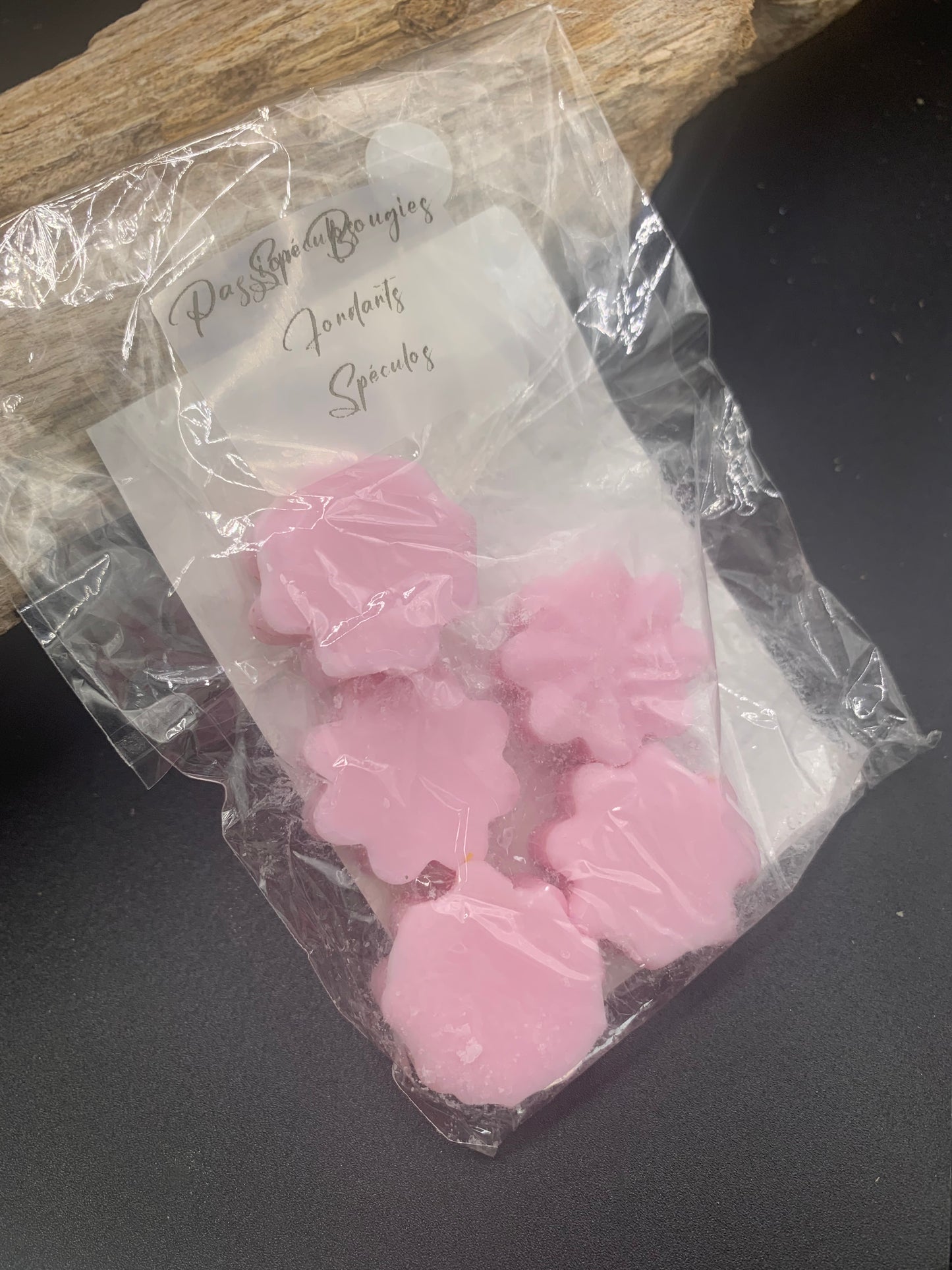 5 Fondants en fleurs, parfumés au spéculos