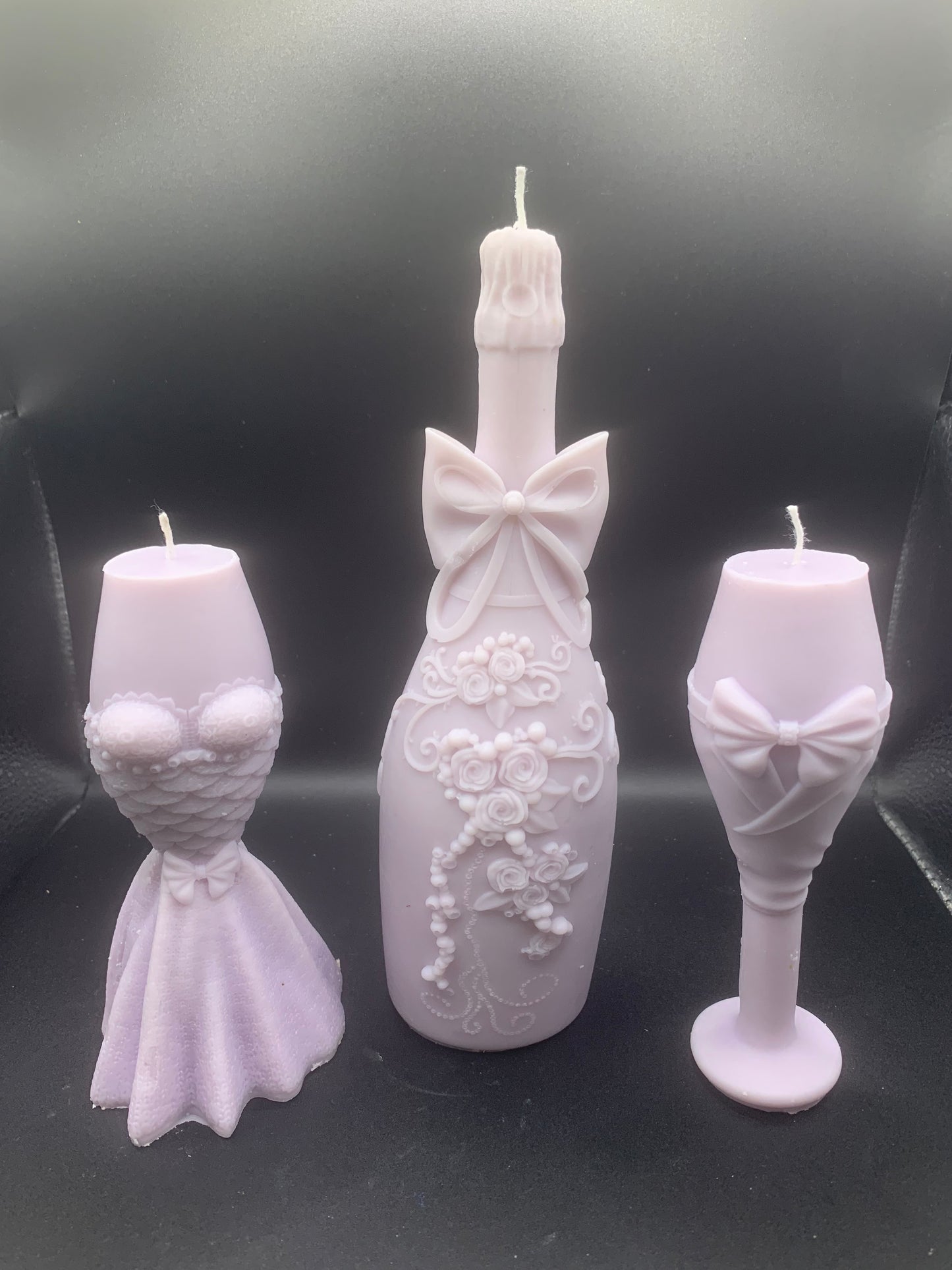 Bougie bouteille de champagne