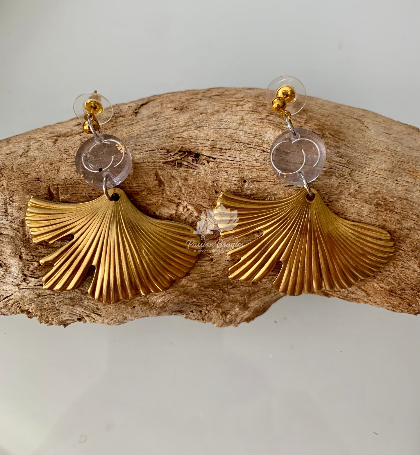 Boucles d’oreilles éventail