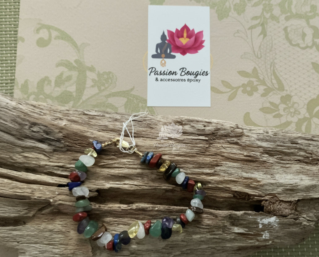 Bracelet homme en pierres de chakra