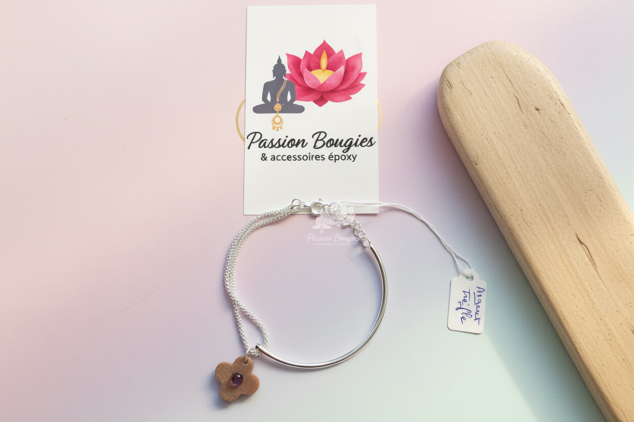 Bracelet semi rigide TREFLE
