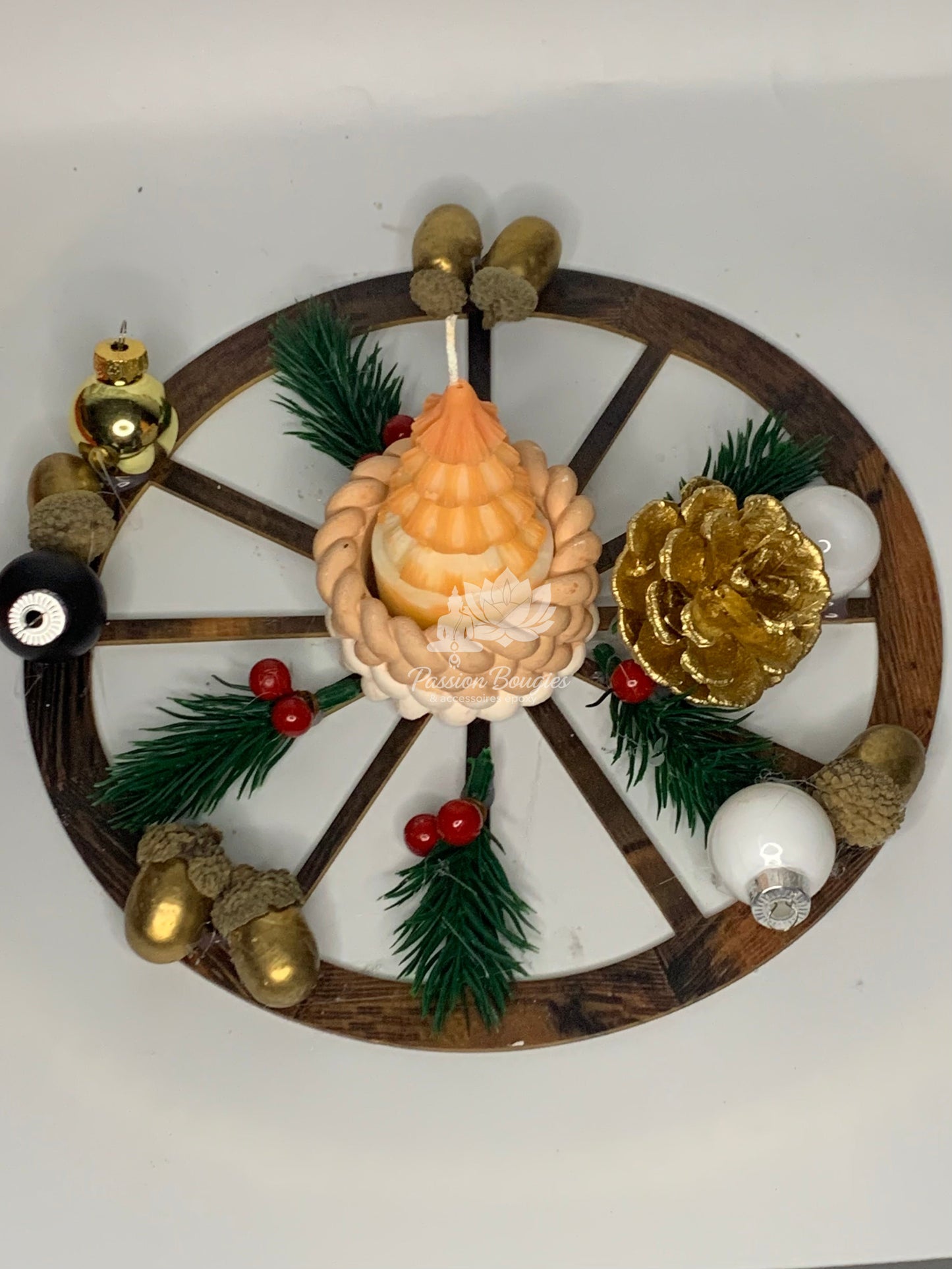 Centre de table en forme de roue