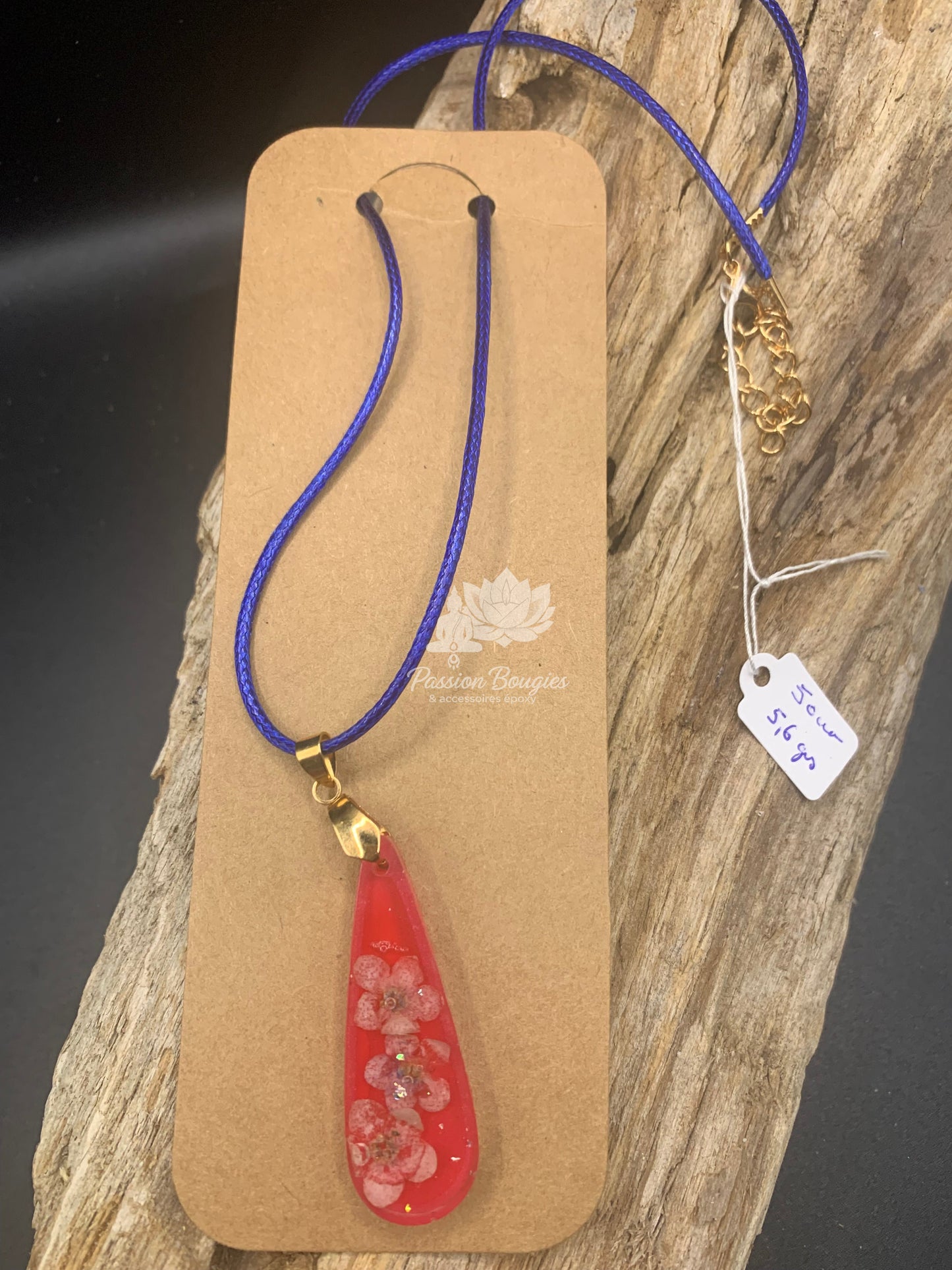 Collier rose floral
