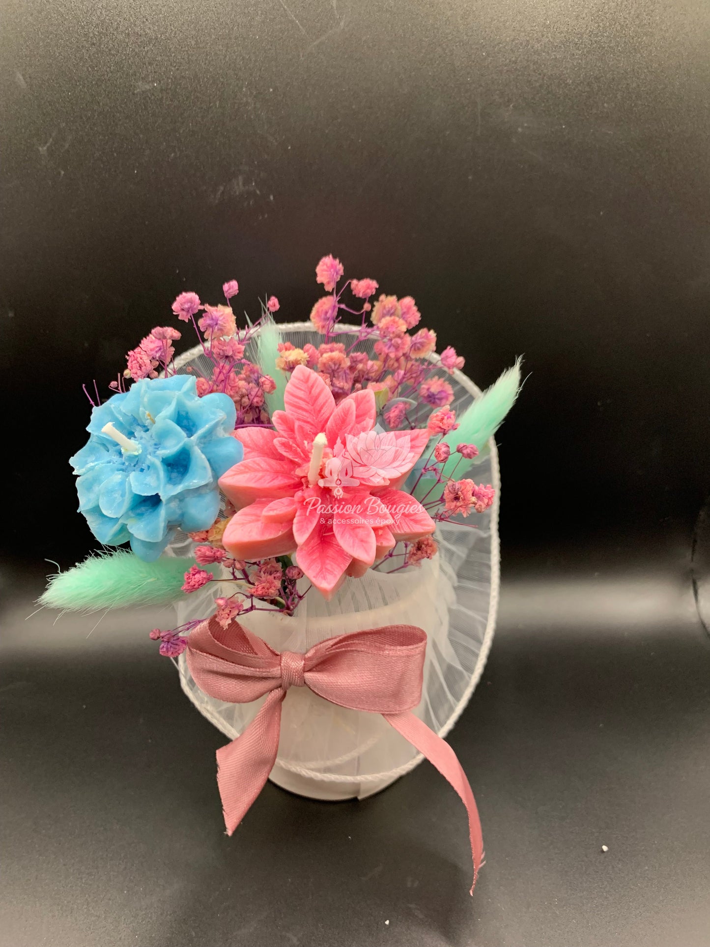 Composition : bouquet de bougies florales - personnalisable