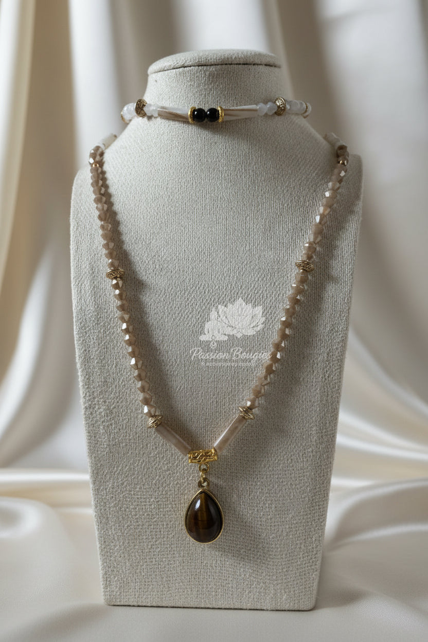 Parure «œil de tigre »