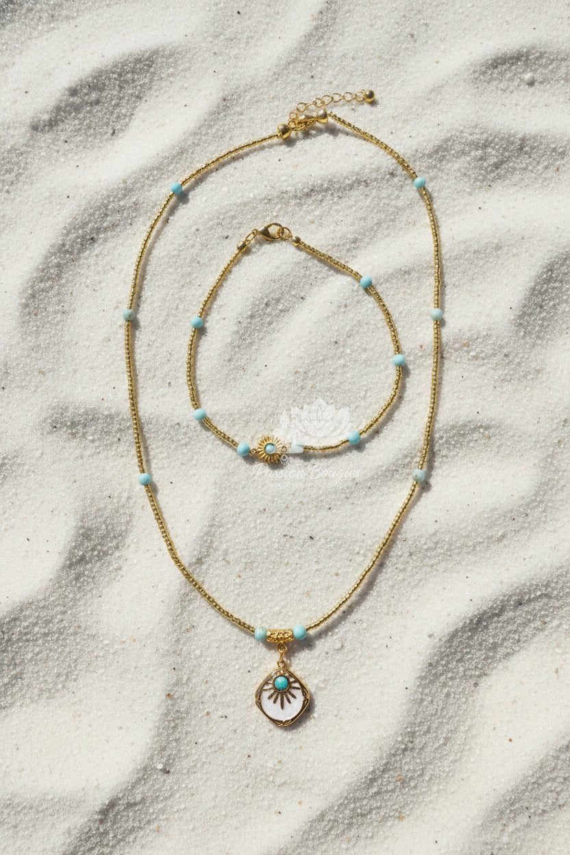 Parure « soleil d’azur »
