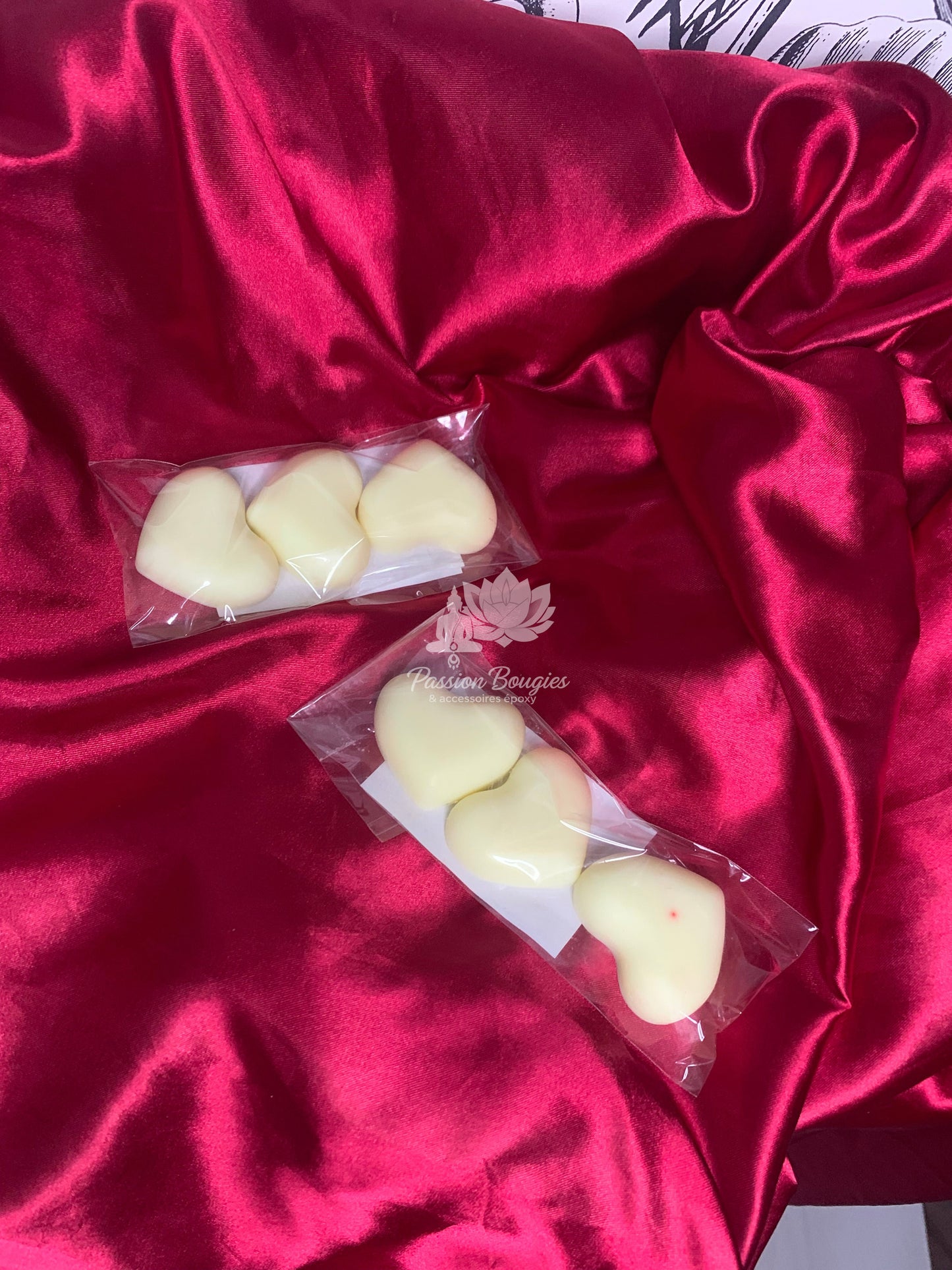 3 Fondants en cœur, parfumés à l’Ylang Ylang