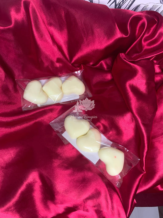 3 Fondants en cœur, parfumés à l’Ylang Ylang