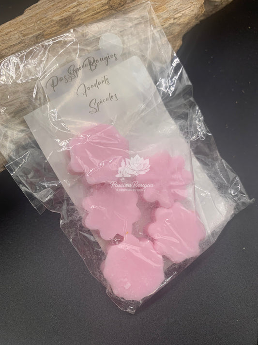 5 Fondants en fleurs, parfumés au spéculos