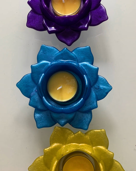 Support bougie lotus