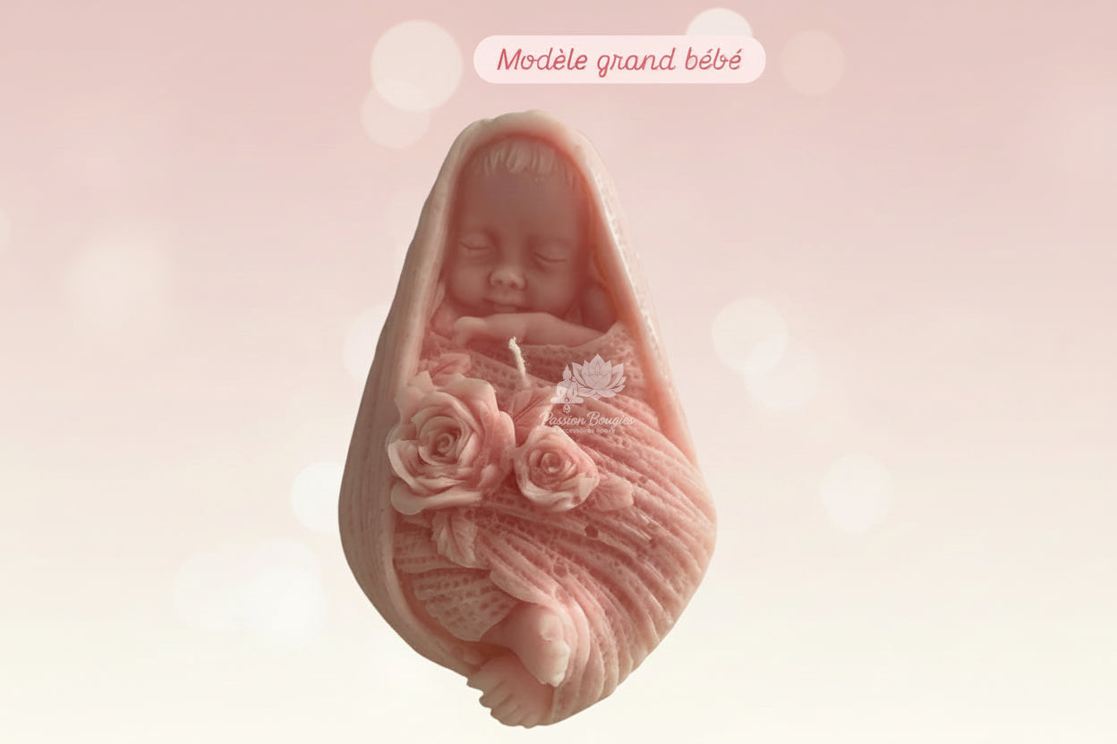 Bébé couffin, floral