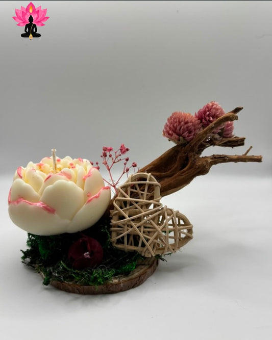 Compositions florales bougies personnalisables 2