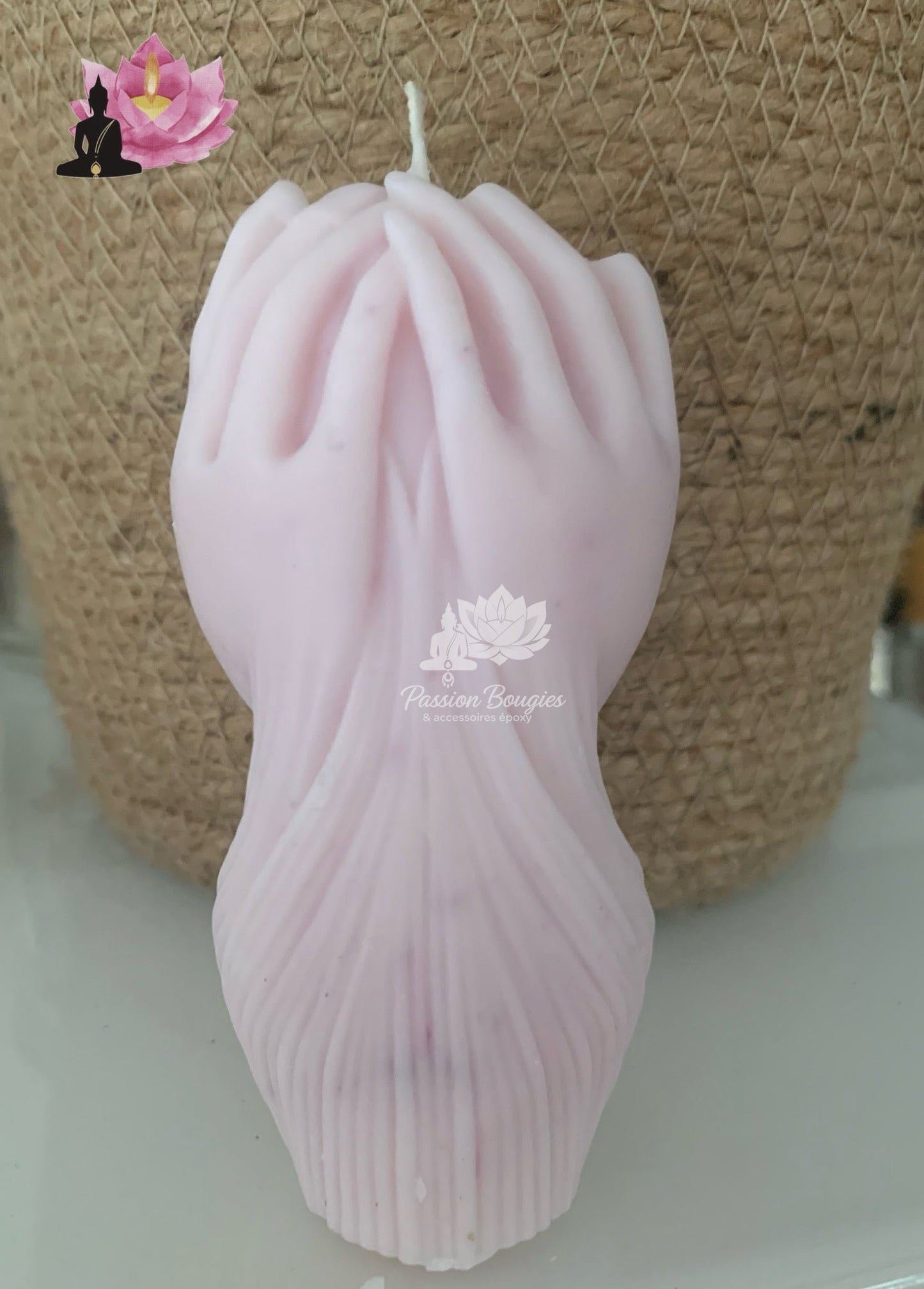 Bougie femme fleur