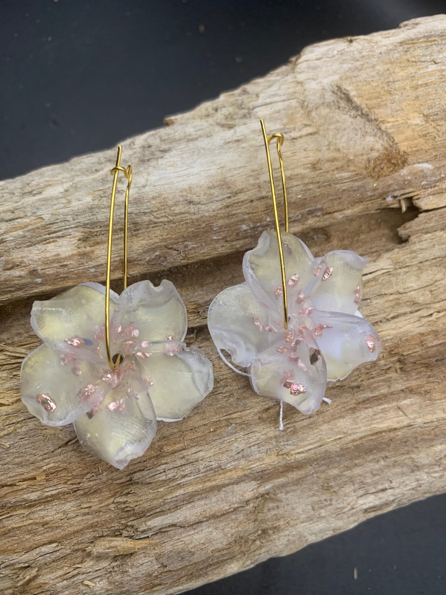 Boucles d’oreilles hibiscus