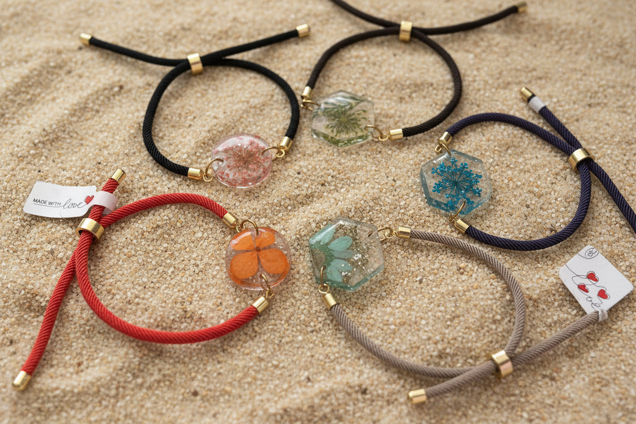 Collier perlé - bijou artisanal fait main Passion Bougies