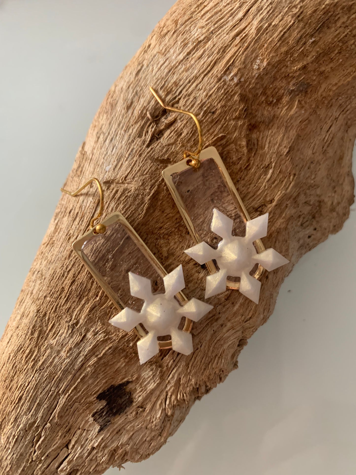 Boucles d’oreilles flocons
