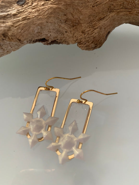 Boucles d’oreilles flocons