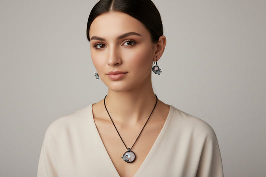 Boucles d’oreilles noeud - bijou artisanal fait main Passion Bougies