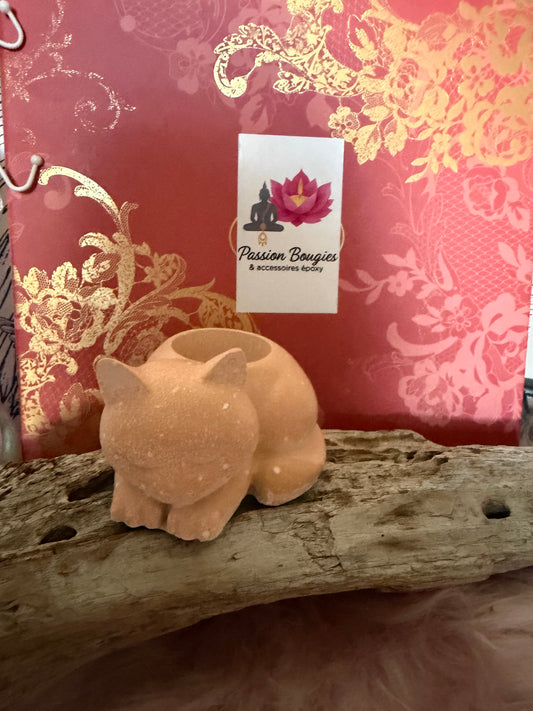 Centre de table - gelée pailletée la rose - bougie artisanale cire de soja Passion Bougies