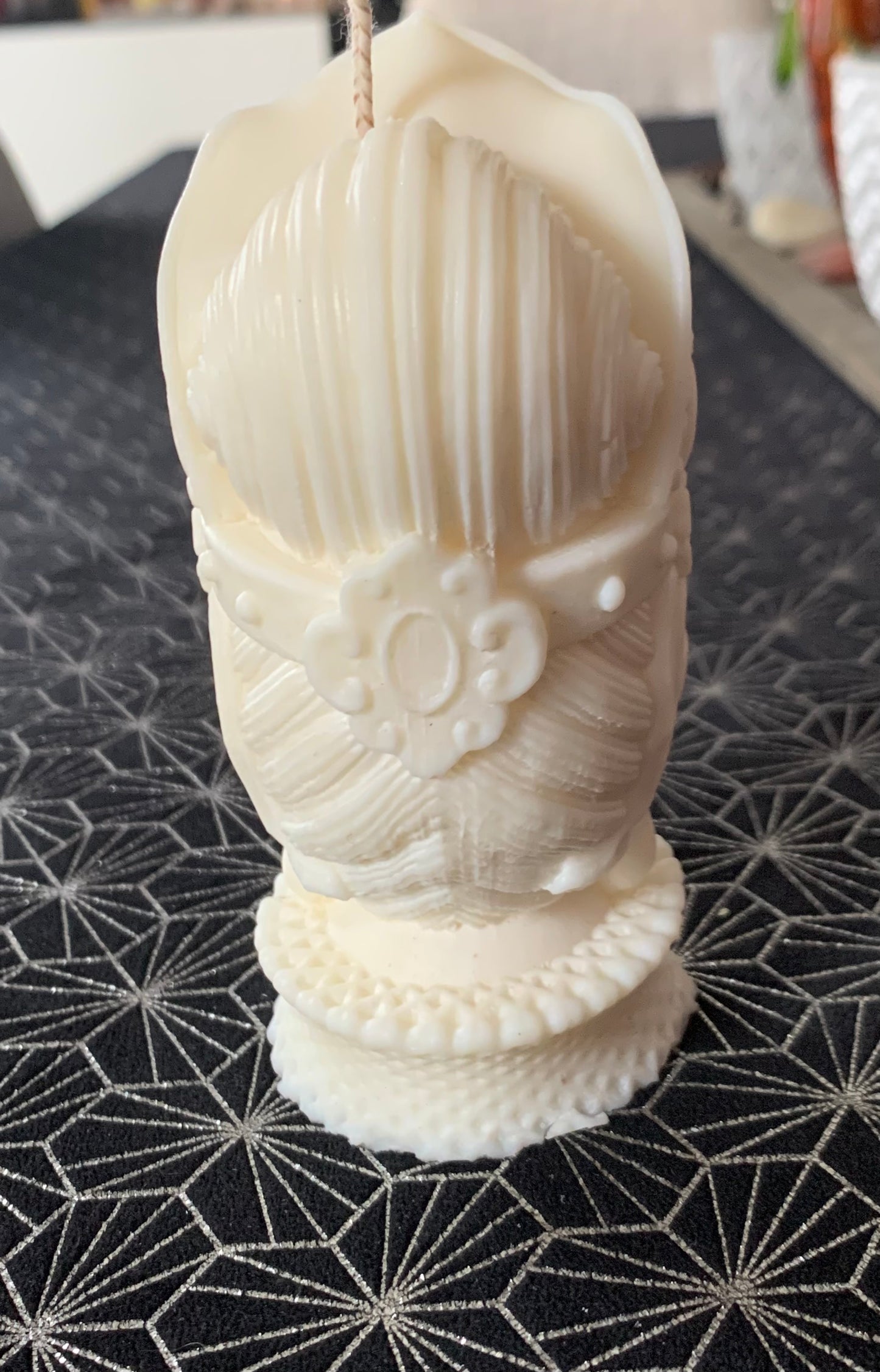 Bouddha tête avec couronne 3D
