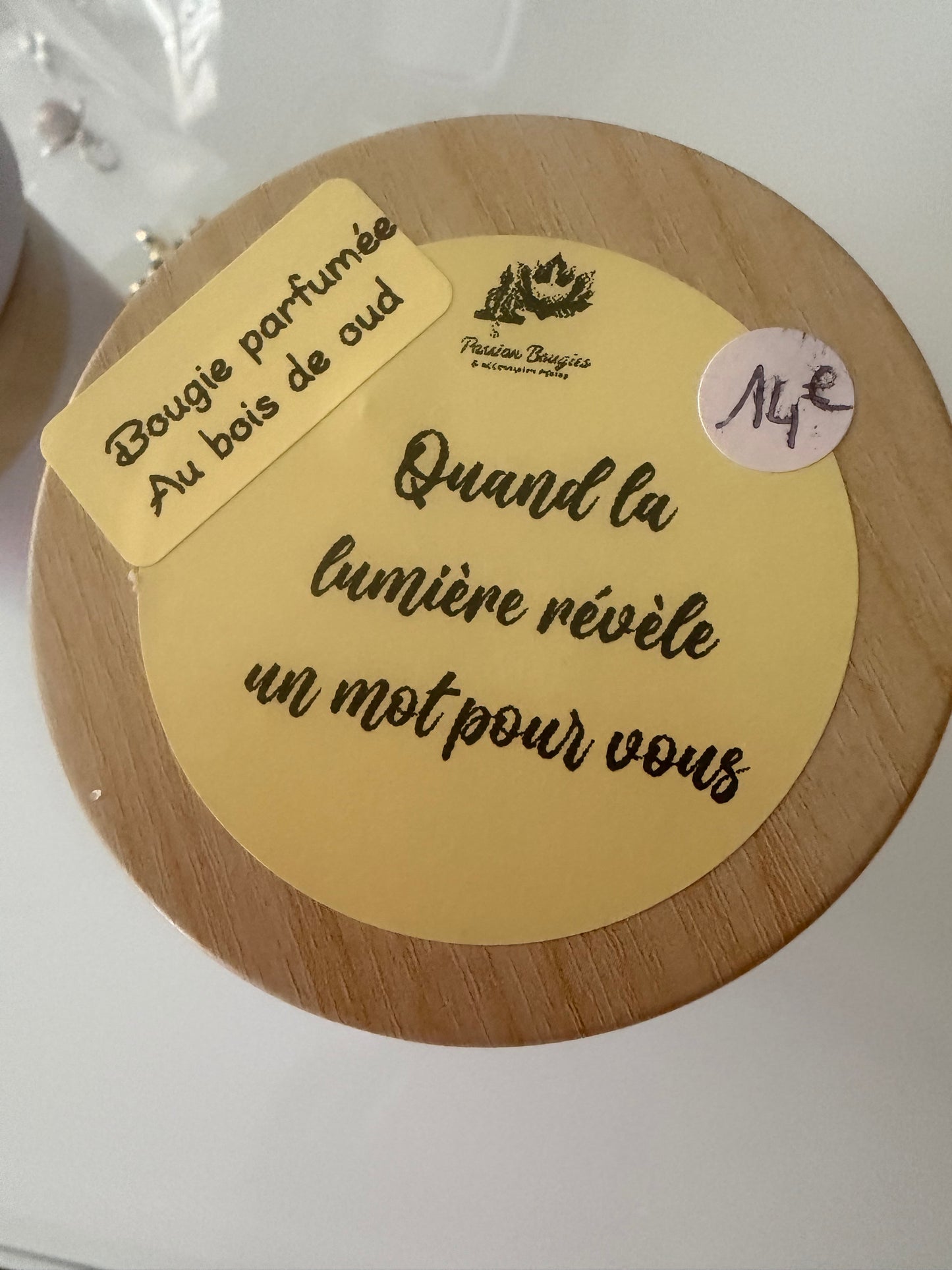 Pot métal - une pensée positive - 4oz à couvercle parfumé 🌿