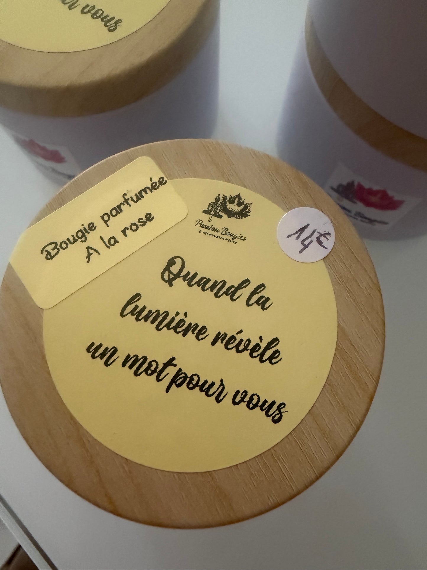 Pot métal - une pensée positive - 4oz à couvercle parfumé 🌿