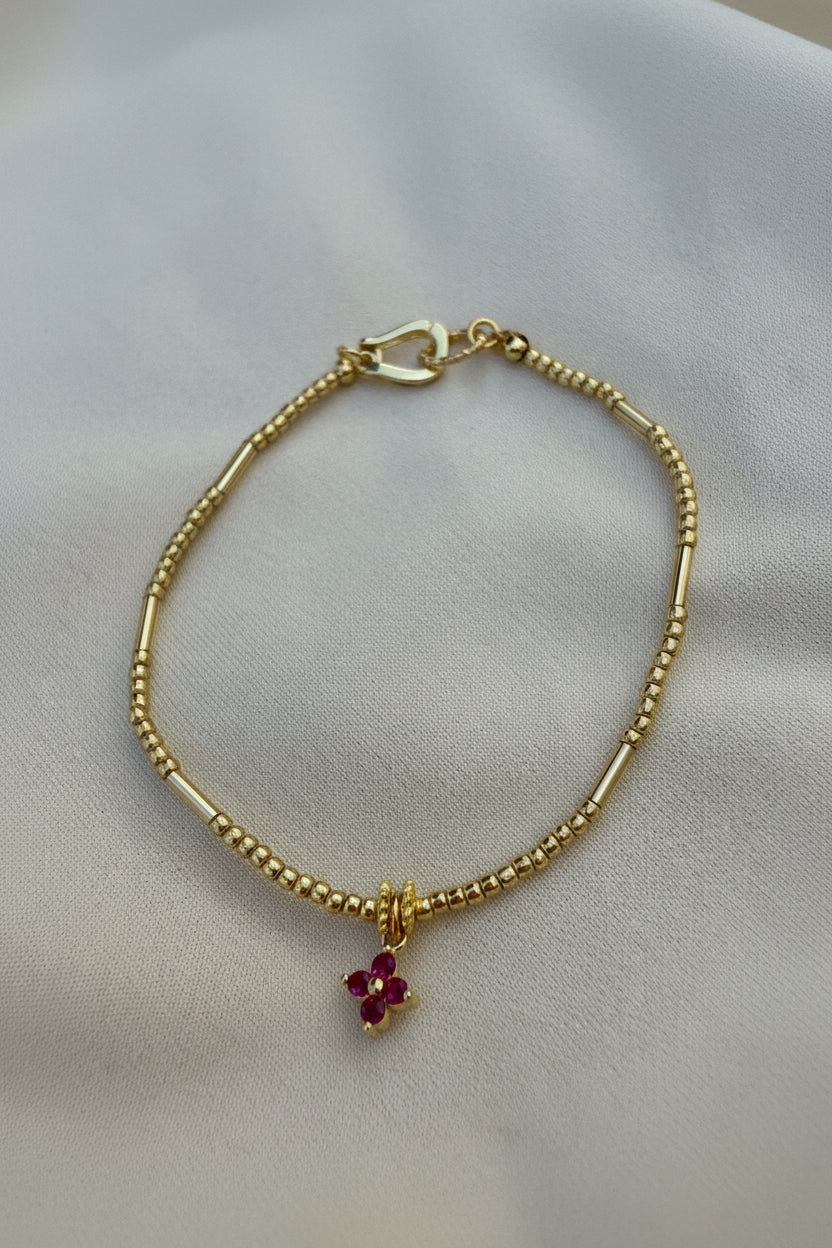Parure « fuschia »