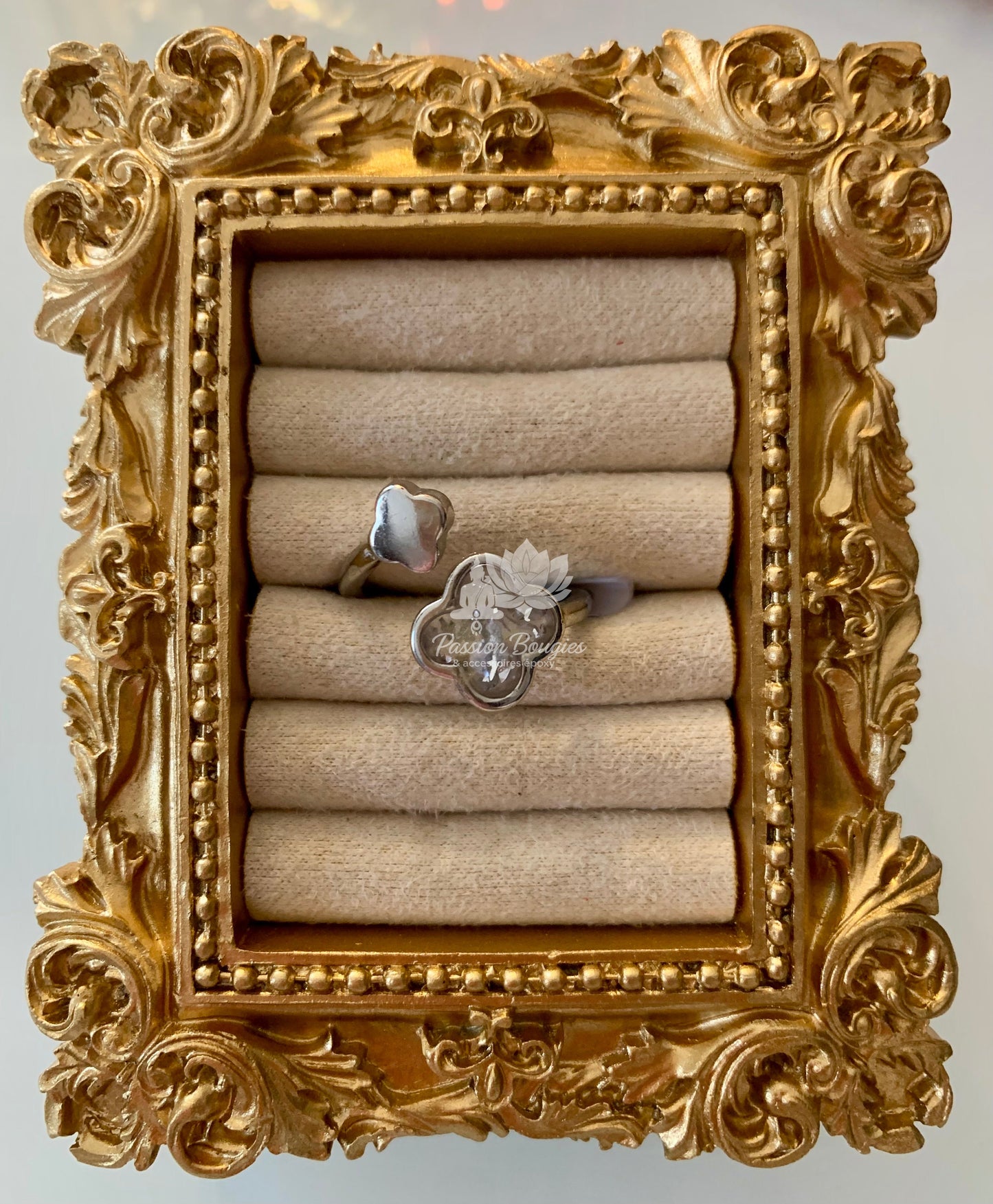 Bague double trèfle