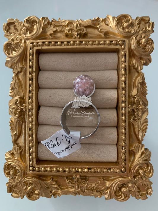 Bague perlée