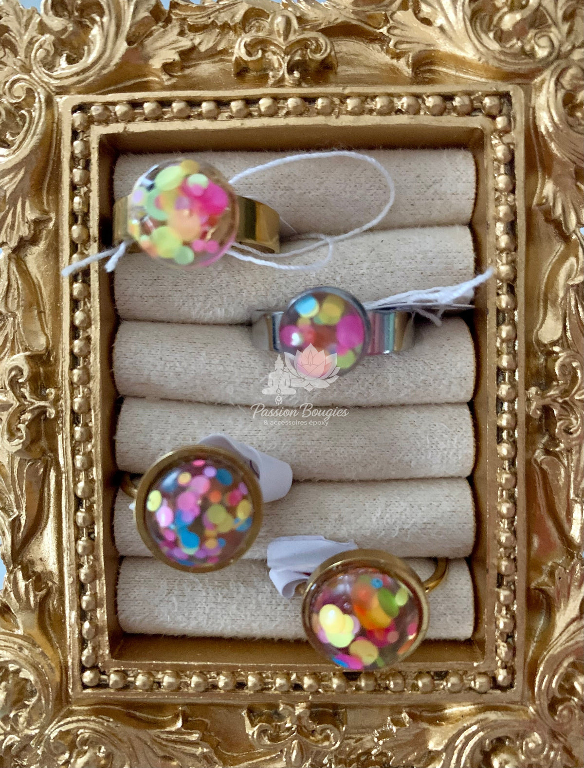 Bagues confettis
