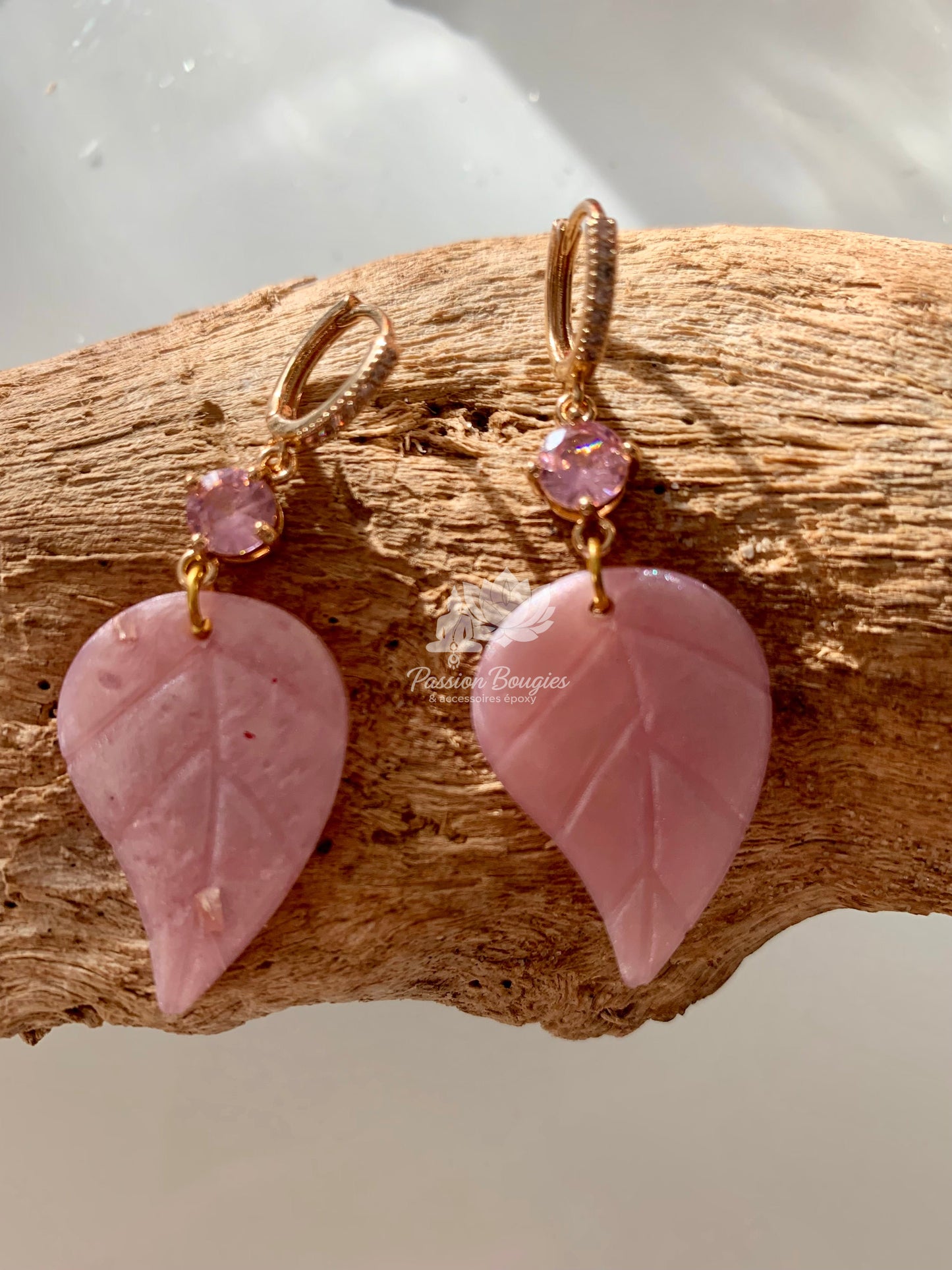 Boucles d’oreilles feuille