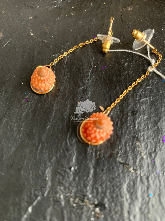 Boucles d’oreilles pendantes coquillage