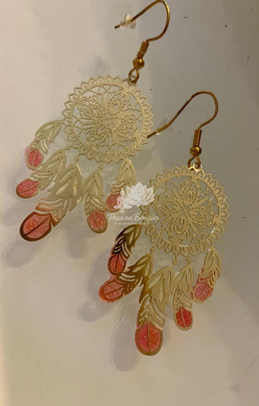 Boucles d’oreilles attrape rêve