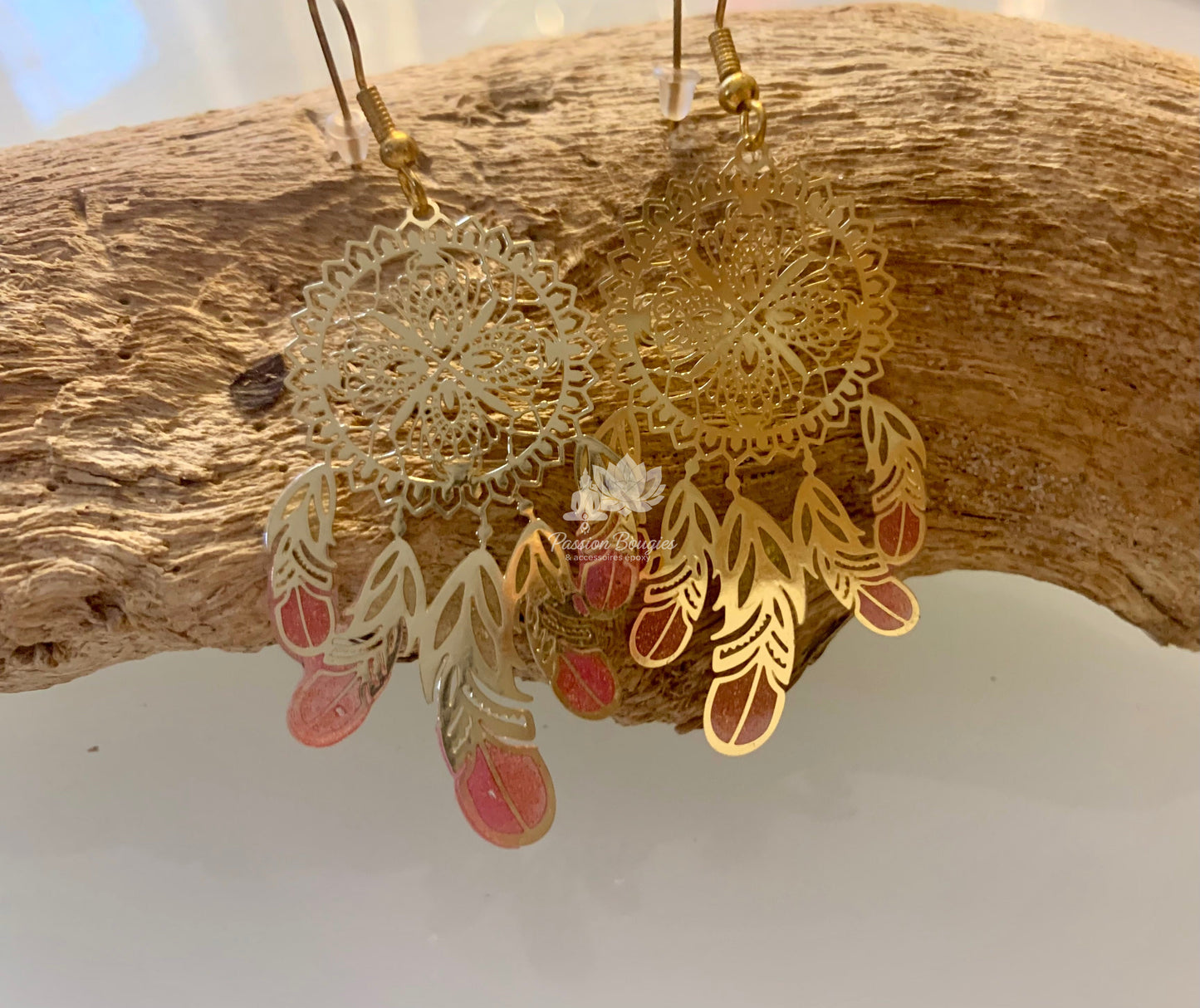 Boucles d’oreilles attrape rêve