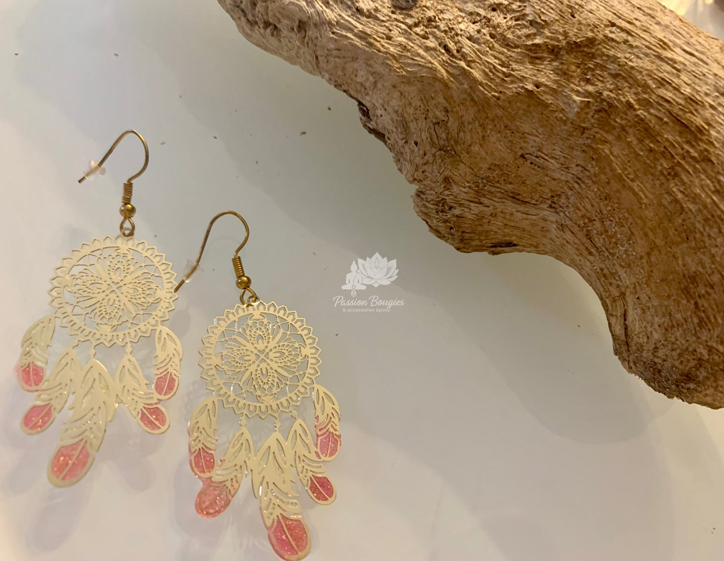 Boucles d’oreilles attrape rêve