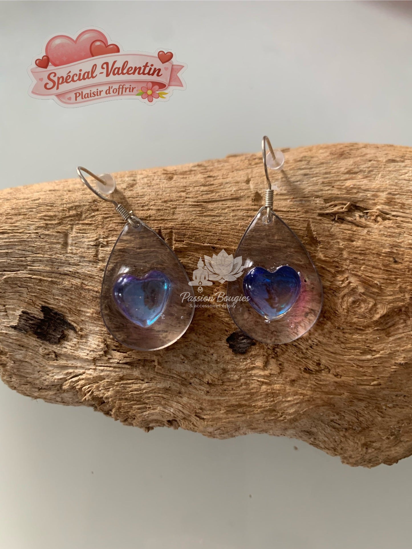 Boucles d’oreilles coeur