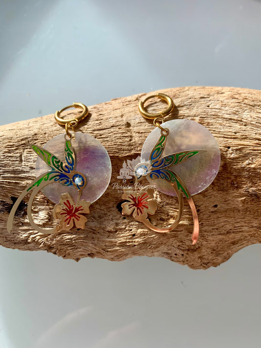 Boucles d’oreilles colibri