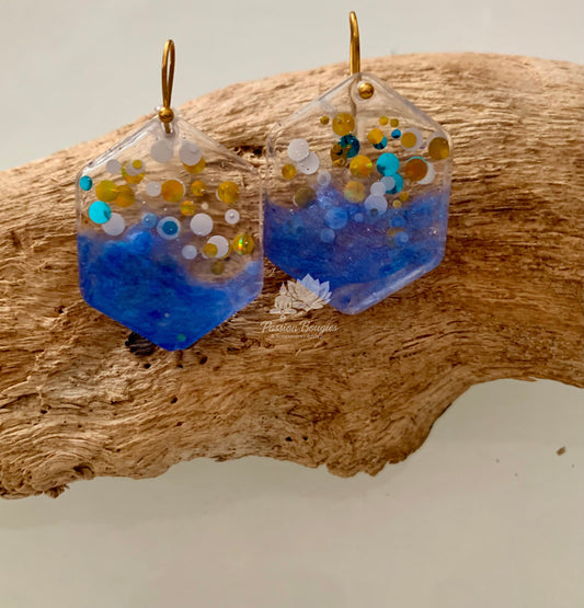 Boucles d’oreilles confettis
