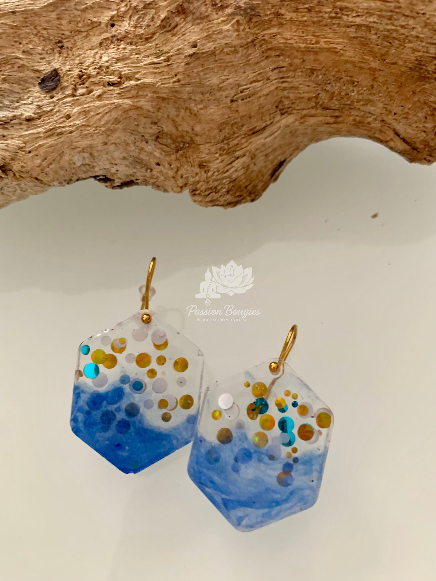 Boucles d’oreilles confettis