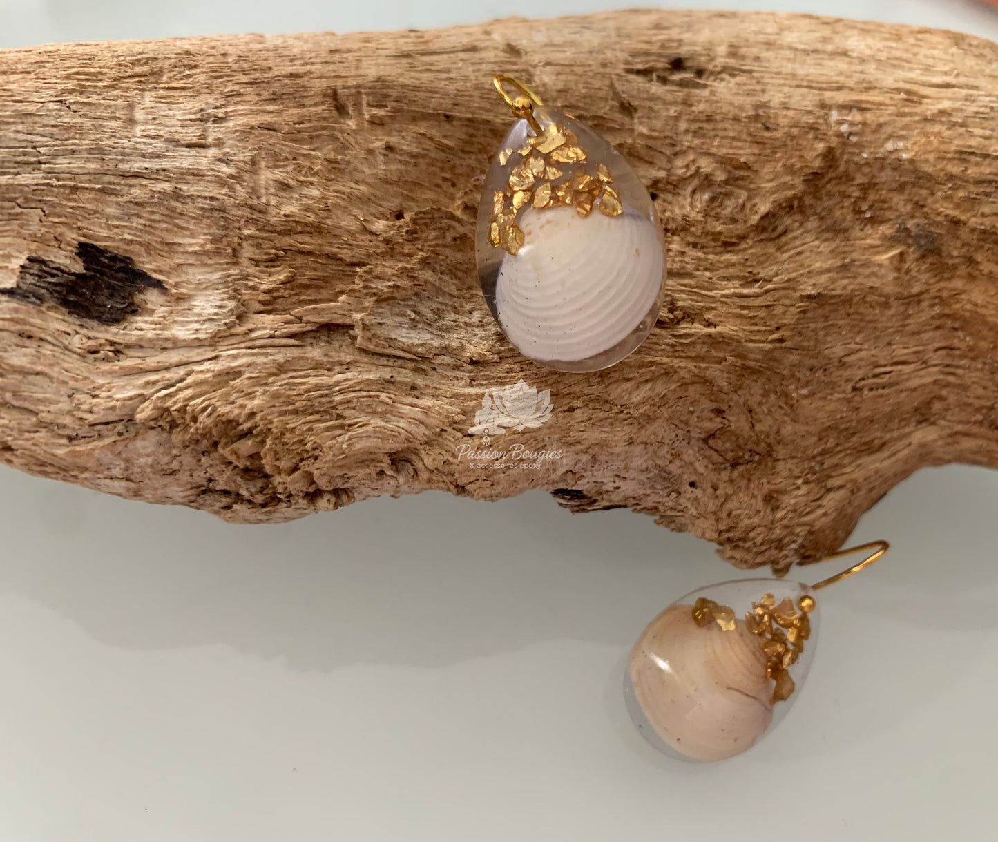 Boucles d’oreilles coquillage