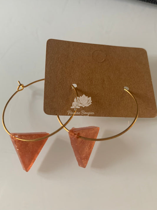 Boucles d’oreilles créoles triangle