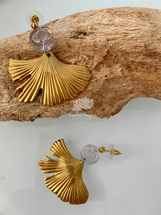 Boucles d’oreilles éventail