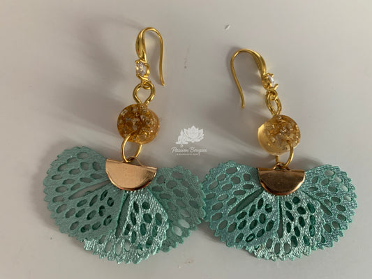 Boucles d’oreilles éventail