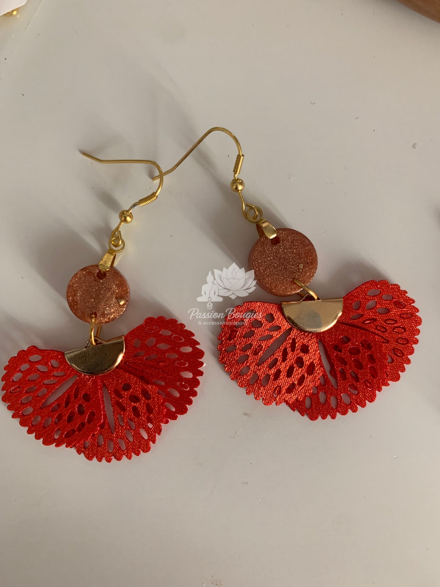 Boucles d’oreilles éventail