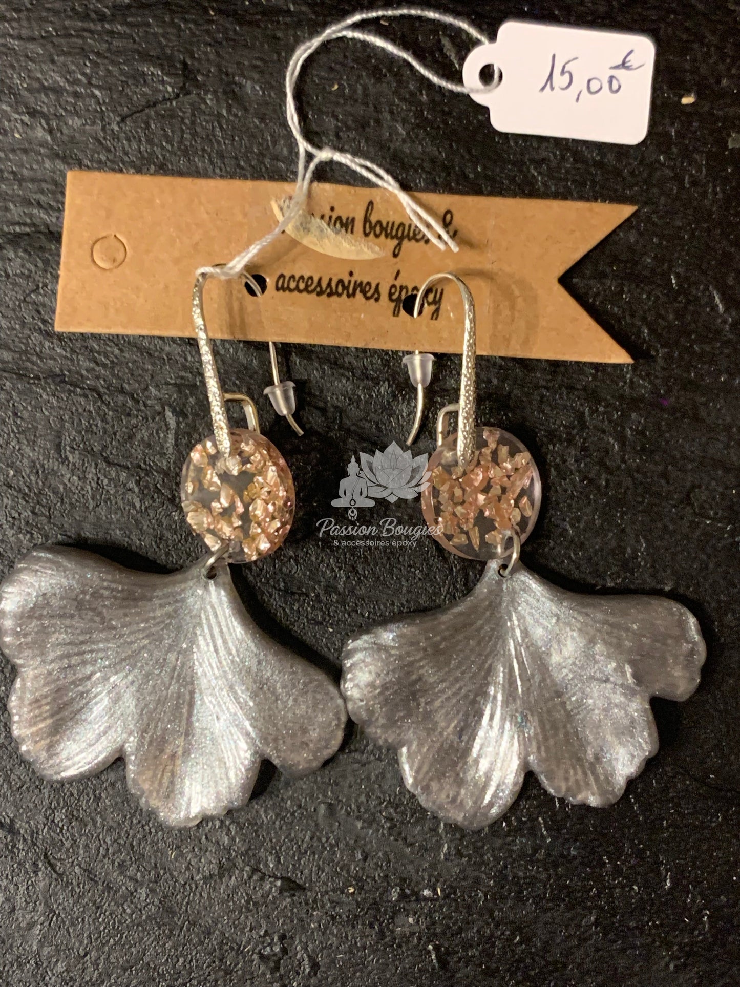 Boucles d’oreilles feuille
