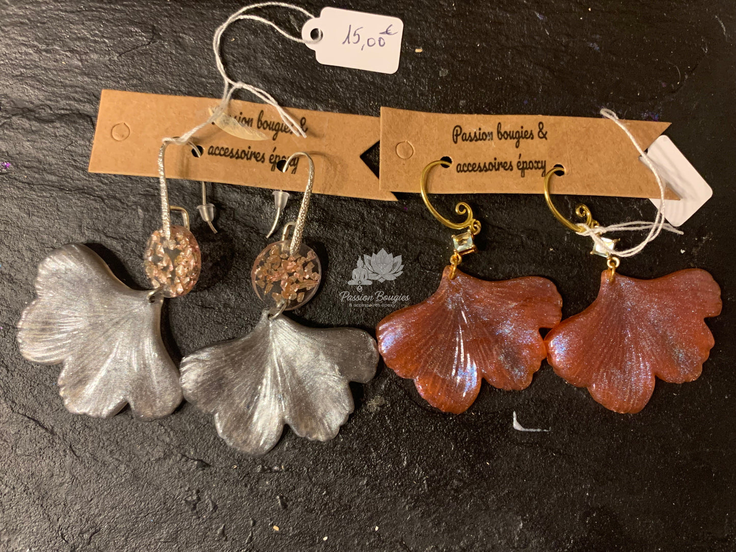 Boucles d’oreilles feuille