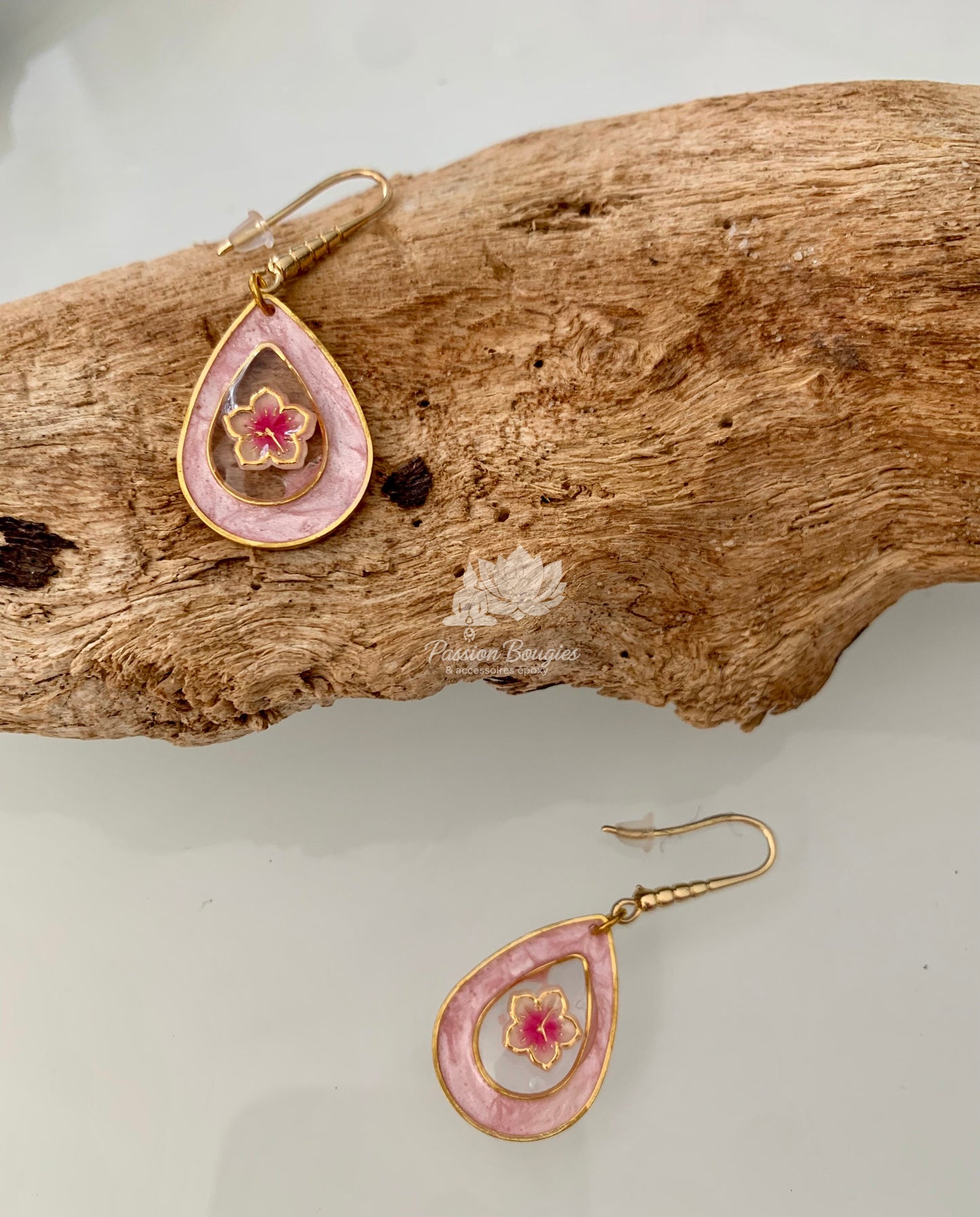 Boucles d’oreilles fleur