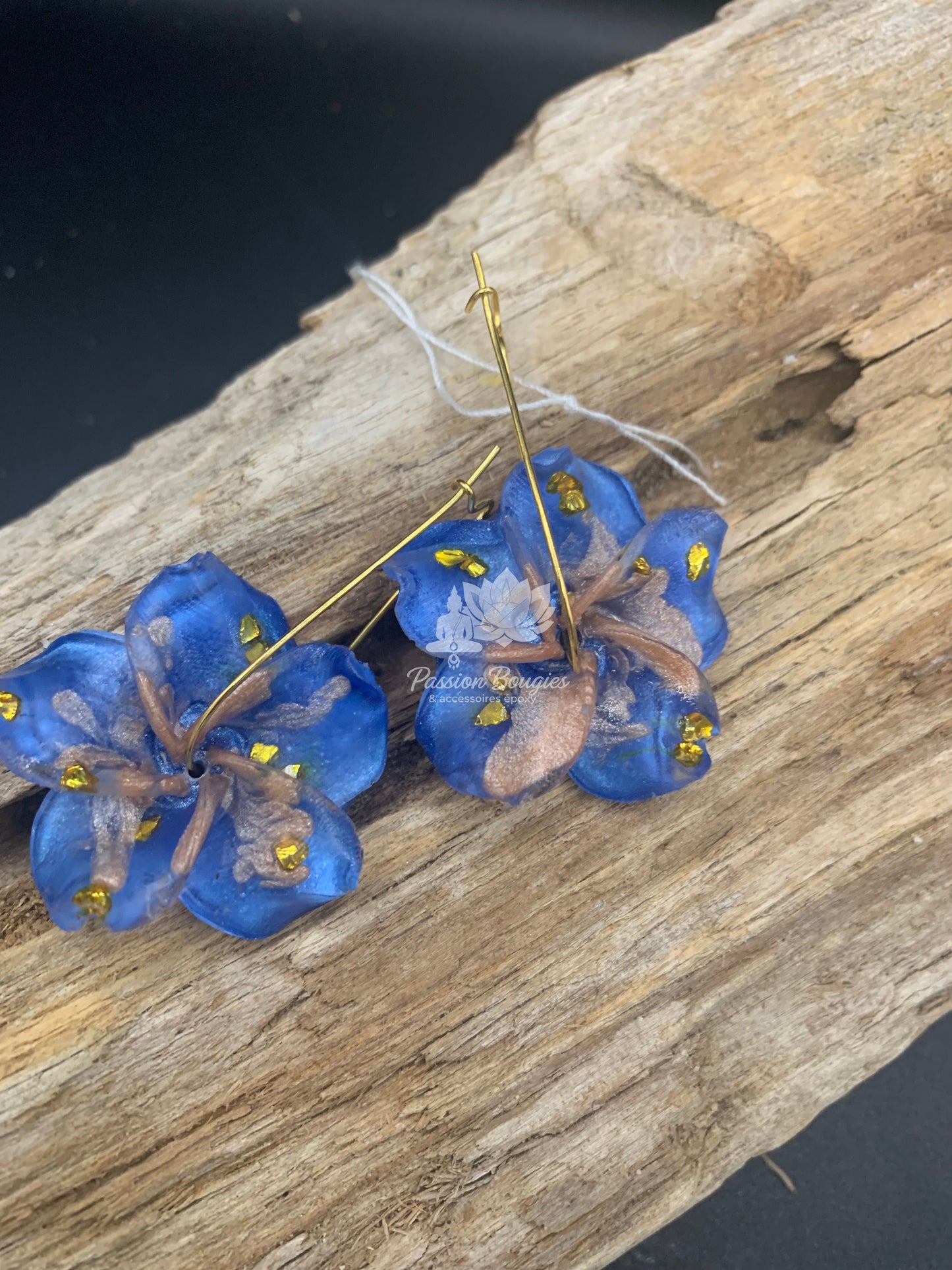 Boucles d’oreilles hibiscus