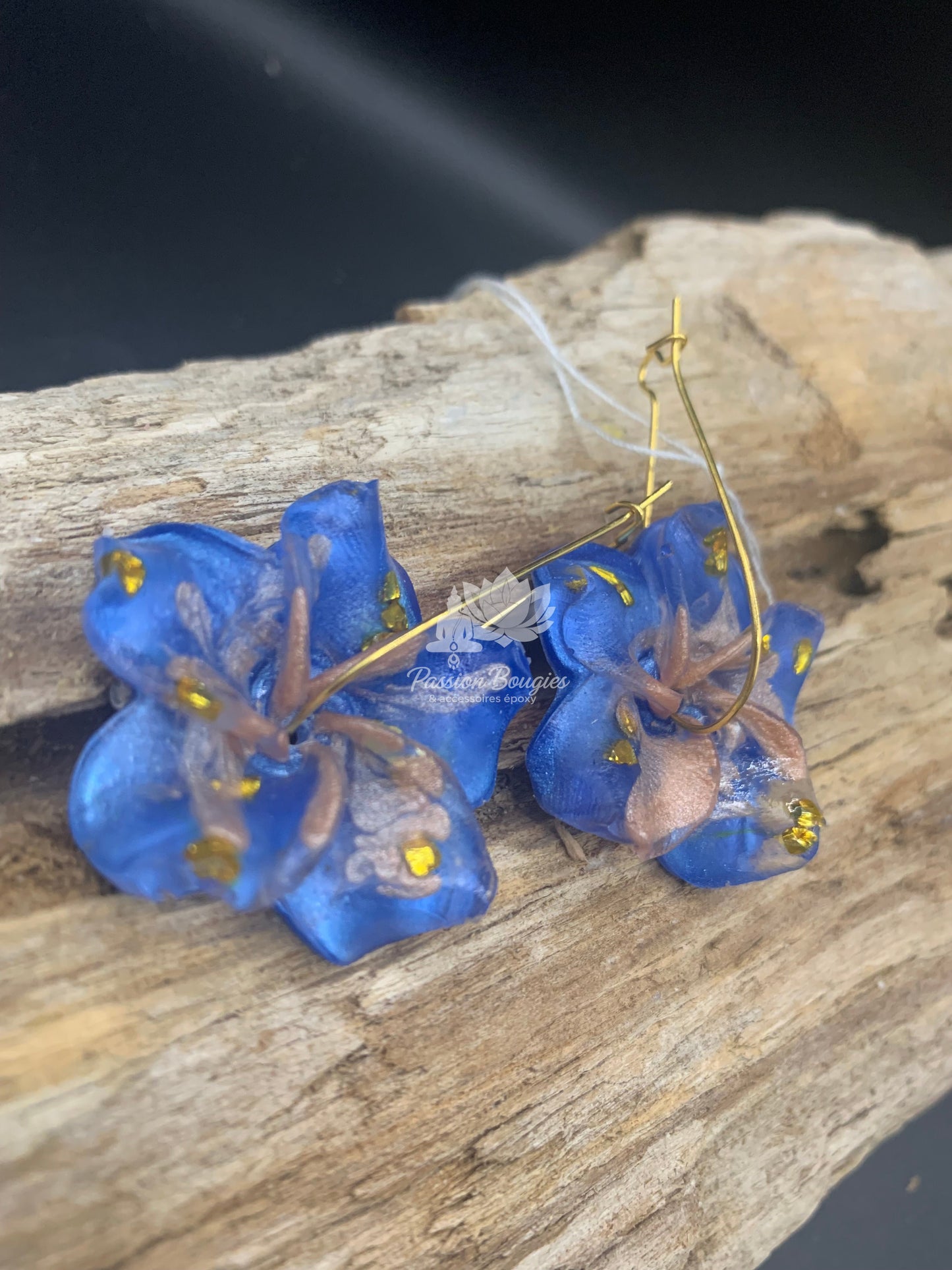 Boucles d’oreilles hibiscus