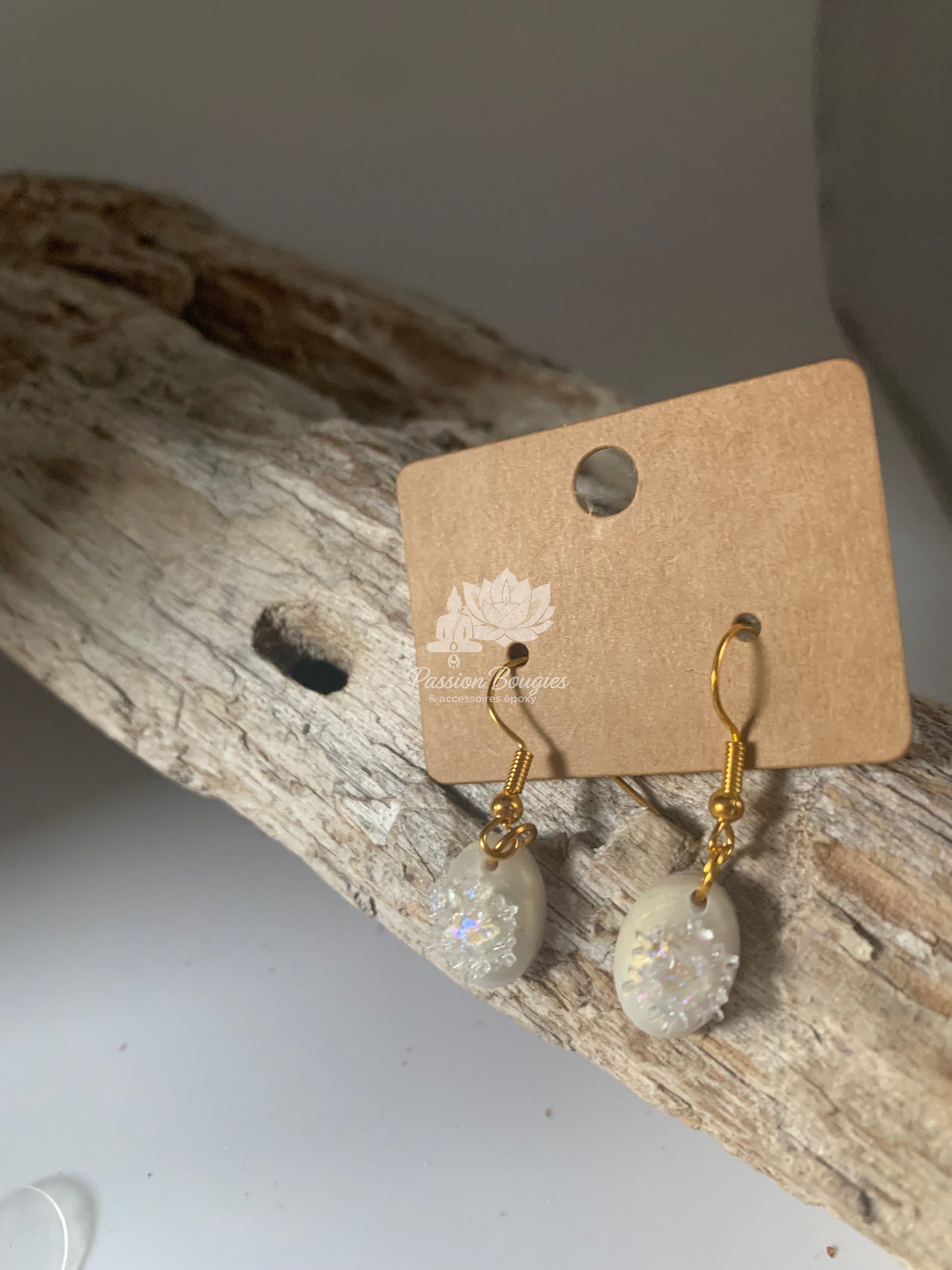 Boucles d’oreilles pendantes flocons de Noël